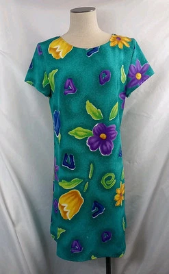 Винтажное женское короткое платье Sag Harbor с цветочным рисунком без ярлыка см. фотографии для размера - Изображение 1 из 4