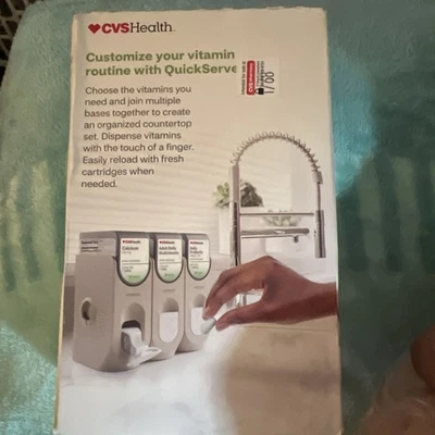 Cartucho de 30 cápsulas probiótico diario CVS Health QuickServe con base dispensadora A Foto 1 de 4