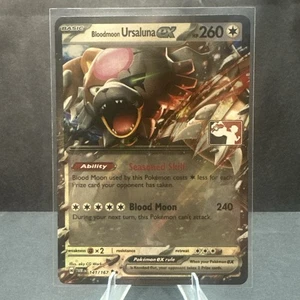 Bloodmoon Ursaluna ex 141/167 Prize Pack Series Stamped Pokemon TCG Card NM - Picture 1 of 2