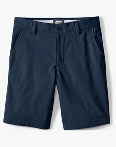 Lands' End School Uniform Boys Active Chino Shorts Size 10 EUC - Picture 1 of 5