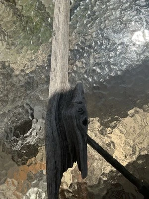 Un pedazo de madera a la deriva. Una pieza de madera muy misteriosa que encontré en la playa. Foto 1 de 4