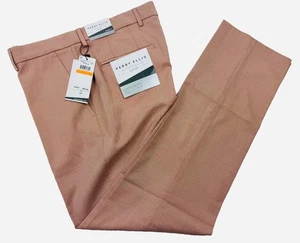$95 BRAND NEW PERRY ELLIS PORTFOLIO Mens 36x30 Salmon Stretch Dress Pants/Slacks - Picture 1 of 3