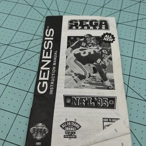 Sega Sports NFL 95 Video Instruction Manual for Sega Genesis - Picture 1 of 4