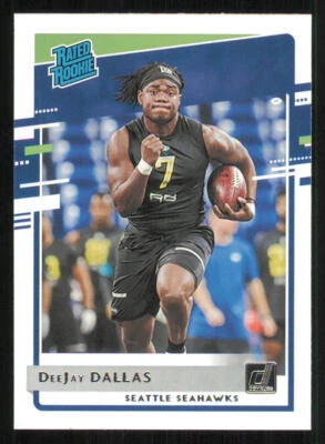 2020 Donruss #345 DeeJay Dallas RR RC - Image 1 of 2
