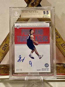 Gary Trent Jr. /75 RC Auto Panini Encased #181 Bucks BGS 9.5💎2018-19 - Picture 1 of 2