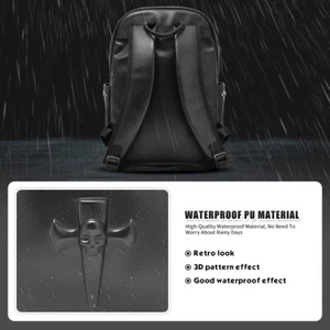 Cross Skull Backpack Motocycle Scratch Resistant For Computer Laptop - Bild 1 von 12