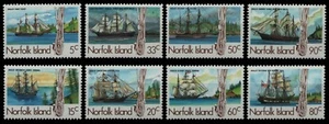 Norfolk-Insel 1985 - Mi-Nr. 356-359 & 360-363 ** - MNH - Schiffe / Ships - Picture 1 of 1