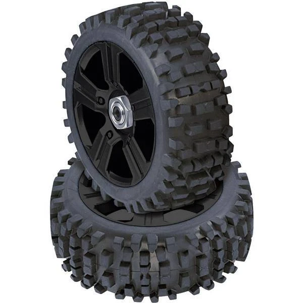 Ruote complete 1:8 buggy Reely tunnel 5 raggi nero 4 pz - Immagine 1 di 1