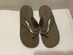 Oakley Men's Brown Flip Flop Thong Sandals size 9 - Picture 1 of 8