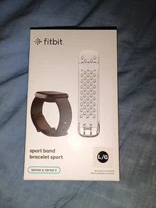 Fitbit 24mm Sport Band White OEM for Sense 2 Sense Versa 4 & Versa 3 Smart Watch - Picture 1 of 2