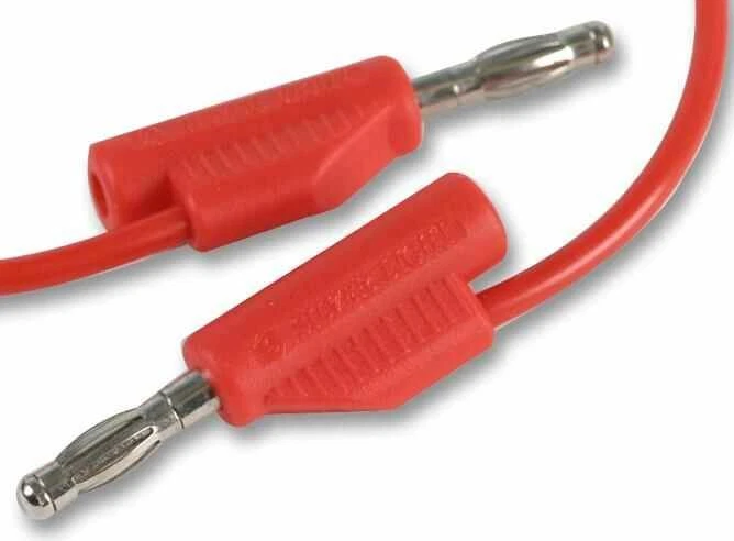 PRO SIGNAL - Red 4mm Banana Plug to Plug Test Lead - 0.5m - Image 1 of 1