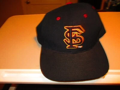 Boné chapéu grafite FLORIDA STATE UNIVERSITY SEMINOLES FSU 7 3/8 PRETO AJUSTADO - Imagem 1 de 4