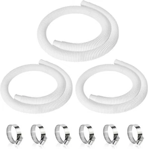 3 Pcs 1.25" Pool Hose, 59" Long Accessory Pool Pump Replacement Hoses, Compatibl - Picture 1 of 6