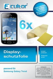 6x Pantalla para Samsung Galaxy Trend Protector de protectores transparente - Imagen 1 de 4