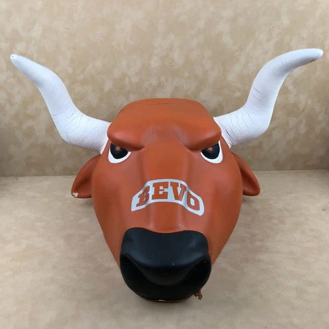 VERY RARE Starter Texas Longhorns Bevo Mascot Foam Foamhead Hornhead Hat Cover