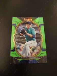 2023 Emerson Hancock Select Neon Green Concourse #/75 Mariners