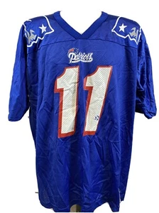 Drew Bledsoe #11 New England Patriots Champion Blue NFL Jersey – Men's Size 48 - Picture 1 of 11