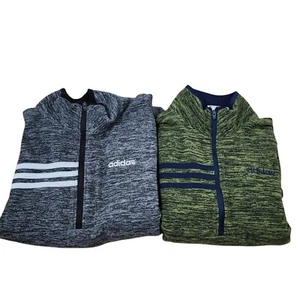 Adidas Boys Microfleece Half Zip Sweatshirt Size Medium 10/12 Bundle - Picture 1 of 9