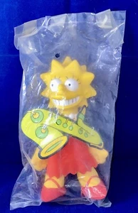 Vintage Burger King Lisa Simpson Stofftier Plüschtier 8 Zoll Puppe 1990 - Bild 1 von 2