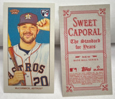 Chas McCormick 2022 Topps 206 Wave 1 Sweet Caporal Back Mini SP /38 - RC ASTROS