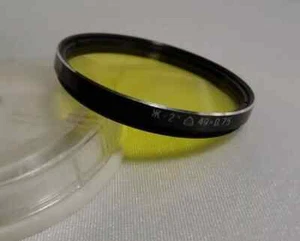 r Yellow-2x LZOS Russian 49x0.75 Vintage Light Filter 49mm for Lens 1197 - Picture 1 of 2