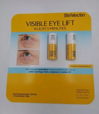 Strivectin Visible Eye Lift Hyperlift мгновенное исправление глаз 0,34 унц X 2 - Изображение 1 из 2