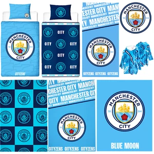 Fundas nórdicas oficiales del Manchester City FC Football Club Merch mantas y más - Imagen 1 de 31