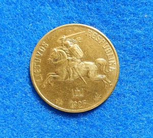 1925 Lithuania 50 Centu Aluminum- Bronze Coin KM#75- BEAUTY! - Picture 1 of 2
