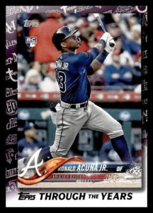2021 Topps Ronald Acuña Jr. #TTY-24 Through the Years REPRINT Atlanta Braves - Picture 1 of 2