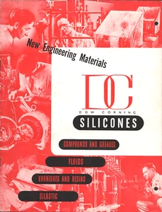 1945 DOW CORNING SILICONES vintage industrial facts circular MIDLAND, MICHIGAN - Picture 1 of 7