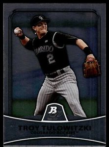 2010 Bowman Platinum #26 Troy Tulowitzki Colorado Rockies - Picture 1 of 2
