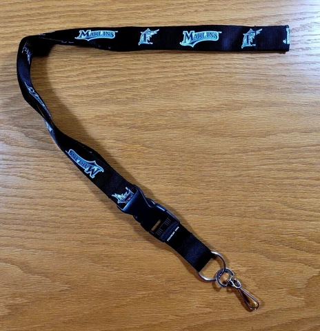 FLORIDA MARLINS - Wear Keys or I.D. Badge Around Your Neck - Detachable LANYARD Cover