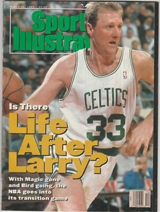 3-23-92 Sports Illustrated Celtics Larry Byrd Stand Edición Sin Etiqueta de Correo - Imagen 1 de 1