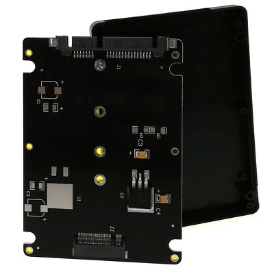 M.2 NGFF B Key SSD to SATA Converter 2.5" Enclosure 2280 2260 2242 Drive Adapter - Image 1 of 4