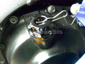OIL FILLER CAP CNC BLACK APRILIA RS250 RSV1000 MILLE TUONO FACTORY FALCO R1A6 - Picture 1 of 1