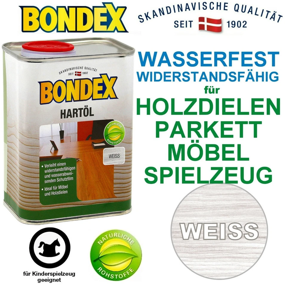 Bondex Hartöl Weiß 0 25L - 378079