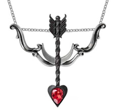 Desire Moi Necklace, Bow and Arrow, Love, Romantic Cupid Gift, Alchemy England