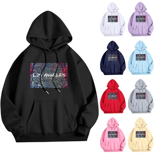 Sweatshirts For Teen Girls Long Sleeve Letter Print Casual Graphic Hoodies - Picture 1 of 36