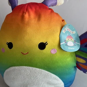 RARE 12” Squishmallow - Diana the Rainbow Butterfly PRIDE LGTPQ New W Tags - Picture 1 of 11