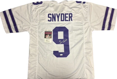 Kansas State Wildcats Sean Snyder Signed Custom Jersey JSA Certified - Image 1 of 2