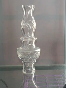 Vintage European Clear Crystal 7.5" Steam/Column Chandelier Sphere. Tinyflaw - Picture 1 of 14