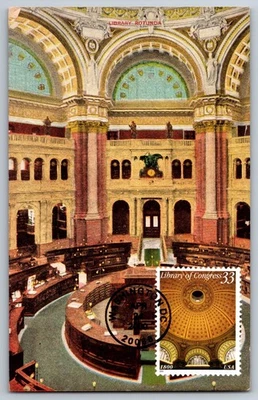 #3394 Library of Congress FDC Maxi Card - Image 1 of 2