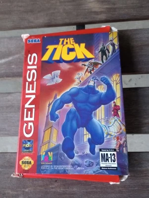 The Tick Sega Genesis 1994 Video Game Cartridge in box Authentic Retro Classic - Image 1 of 4