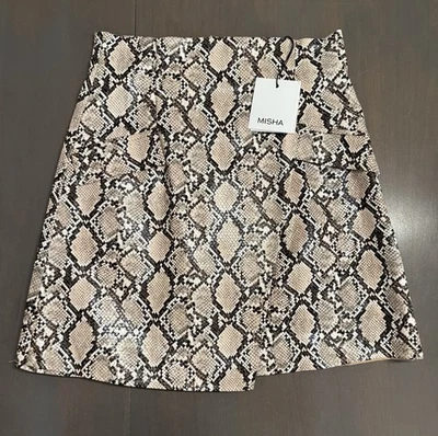 Misha Margo Snake Print Skirt BNWT (Brand New) Size 4 Foto 1 de 4