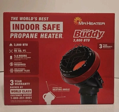 Mr. Heater 3,800 BTU Little Buddy Portable Radiant Propane Heater New  - Image 1 of 4