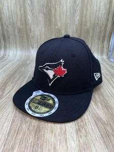Toronto Blue Jays New Era 59FIFTY Youth Hat Fitted Sz 6 3/8 Preowned Black - Picture 1 of 10