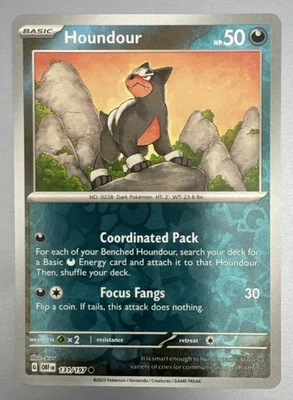 2023 Pokémon Obsidian Flames Reverse Holo Houndour 131/197 - Image 1 of 2