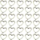 100Pcs Metal Heart Bead 14mm Heart Loose Beads  Jewelry Making