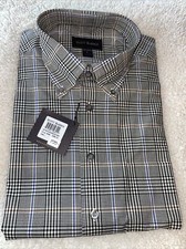 Scott Barber Size large 100% Cotton Plaid Mix Color Tones NWT Men's Long Sleeve