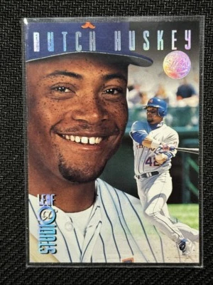 Butch Huskey 1996 Leaf Studio Silver One OF One Hundred Mets #17 - Image 1 of 2